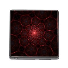 Fractal Spiral Depth Light Red Swirling Lines Memory Card Reader (square 5 Slot) by Vaneshart