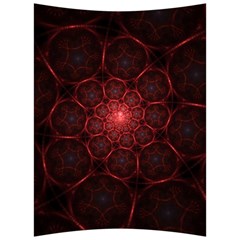 Fractal Spiral Depth Light Red Swirling Lines Back Support Cushion by Vaneshart