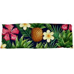 Tropical Pattern Pineapple Flowers Floral Fon Tropik Ananas Body Pillow Case Dakimakura (two Sides)