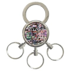 Graffiti Wall Background 3-ring Key Chain