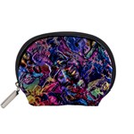 Multicolored Abstract Painting Accessory Pouch (Small) Front