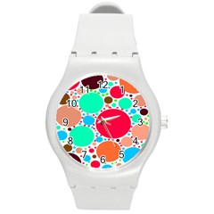Dots Round Plastic Sport Watch (m) by impacteesstreetweareight
