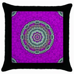 Festive Freedom Star On The Sky For Our Earth Throw Pillow Case (black) by pepitasart