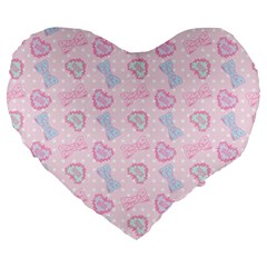 Brand Whore Large 19  Premium Heart Shape Cushion by Starglazed