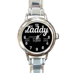 Zaddy Round Italian Charm Watch