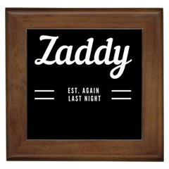 Zaddy Framed Tile by egyptianhype