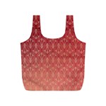 Red Gold Art Decor Full Print Recycle Bag (S) Front