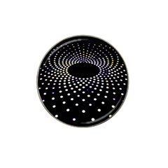 Abstract Black Blue Bright Circle Hat Clip Ball Marker (10 Pack) by HermanTelo