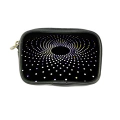 Abstract Black Blue Bright Circle Coin Purse by HermanTelo