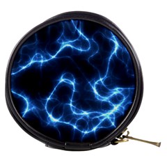 Lightning Electricity Pattern Blue Mini Makeup Bag by Mariart