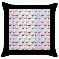 Wine Glass Pattern Throw Pillow Case (black)