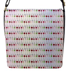 Wine Glass Pattern Flap Closure Messenger Bag (s) by Alisyart