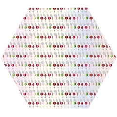 Wine Glass Pattern Wooden Puzzle Hexagon