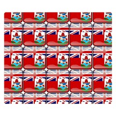 Flag Bermuda Double Sided Flano Blanket (small)  by ArtworkByPatrick