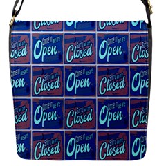 Open-closed-1 Flap Closure Messenger Bag (s) by ArtworkByPatrick
