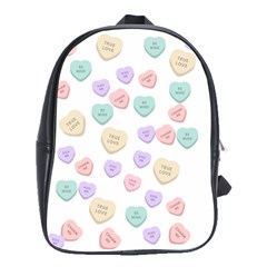Hearts School Bag (large) by Lullaby