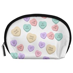 Hearts Accessory Pouch (large) by Lullaby