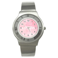 Paris, London, New York Stainless Steel Watch