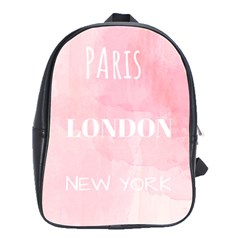 Paris, London, New York School Bag (large)