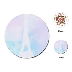 Pastel Eiffel s Tower, Paris Playing Cards Single Design (round) by Lullaby