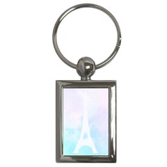 Pastel Eiffel s Tower, Paris Key Chain (rectangle) by Lullaby