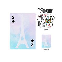 Pastel Eiffel s Tower, Paris Playing Cards 54 Designs (mini) by Lullaby
