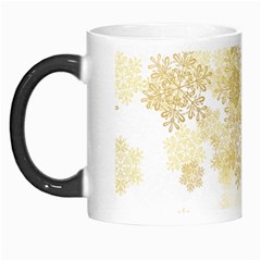 Christmas Gold Stars Snow Flakes  Morph Mugs by Lullaby