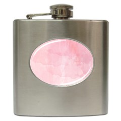 Pink Blurry Pastel Watercolour Ombre Hip Flask (6 Oz) by Lullaby