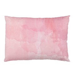 Pink Blurry Pastel Watercolour Ombre Pillow Case (two Sides) by Lullaby