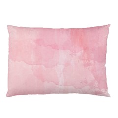 Pink Blurry Pastel Watercolour Ombre Pillow Case by Lullaby