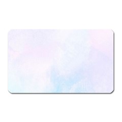 Pink Blue Blurry Pastel Watercolour Ombre Magnet (rectangular) by Lullaby