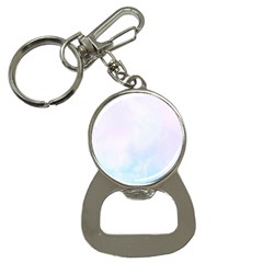 Pink Blue Blurry Pastel Watercolour Ombre Bottle Opener Key Chain by Lullaby