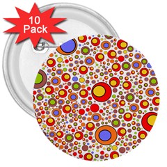 Zappwaits 77 3  Buttons (10 Pack)  by zappwaits