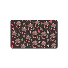 Zappwaits Flowers Magnet (name Card) by zappwaits
