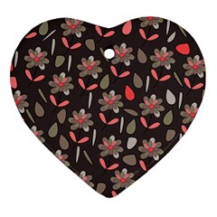 Zappwaits Flowers Heart Ornament (two Sides) by zappwaits