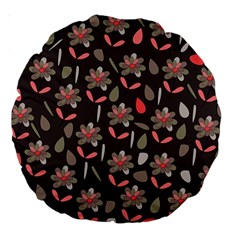 Zappwaits Flowers Large 18  Premium Round Cushions by zappwaits