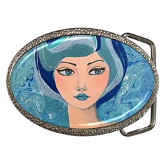 Blue Girl Belt Buckles