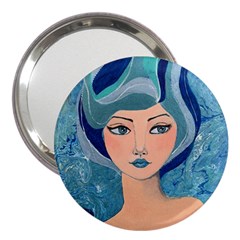 Blue Girl 3  Handbag Mirrors by CKArtCreations