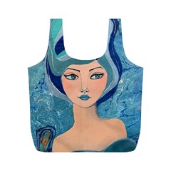 Blue Girl Full Print Recycle Bag (m)