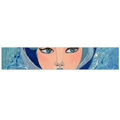 Blue Girl Large Flano Scarf  by CKArtCreations