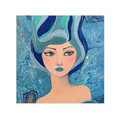 Blue Girl Small Satin Scarf (square)