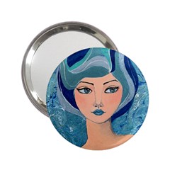 Blue Girl 2 25  Handbag Mirrors