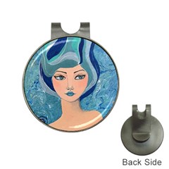 Blue Girl Hat Clips With Golf Markers