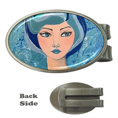 Blue Girl Money Clips (oval) 