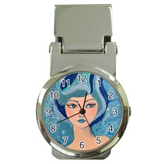 Blue Girl Money Clip Watches