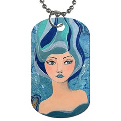 Blue Girl Dog Tag (two Sides)