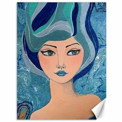 Blue Girl Canvas 36  X 48  by CKArtCreations