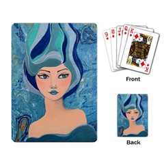 Blue Girl Playing Cards Single Design (rectangle)