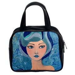 Blue Girl Classic Handbag (two Sides)