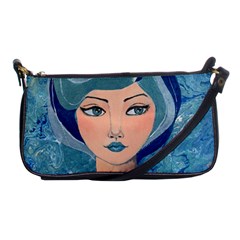 Blue Girl Shoulder Clutch Bag by CKArtCreations